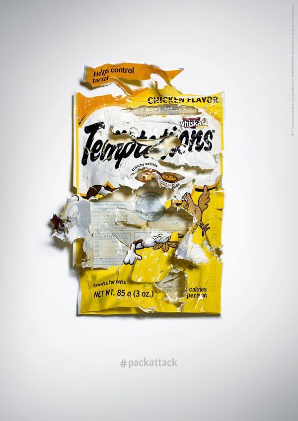 Campagne Pack Attack Friandises Catisfactions / Temptations